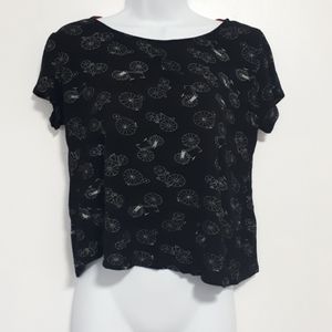 Cute Black & White bycicle tshirt